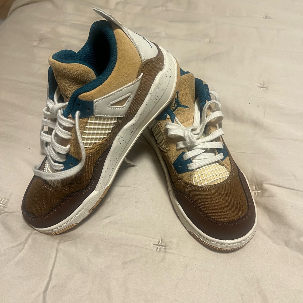Men's Brown and White Sneakers